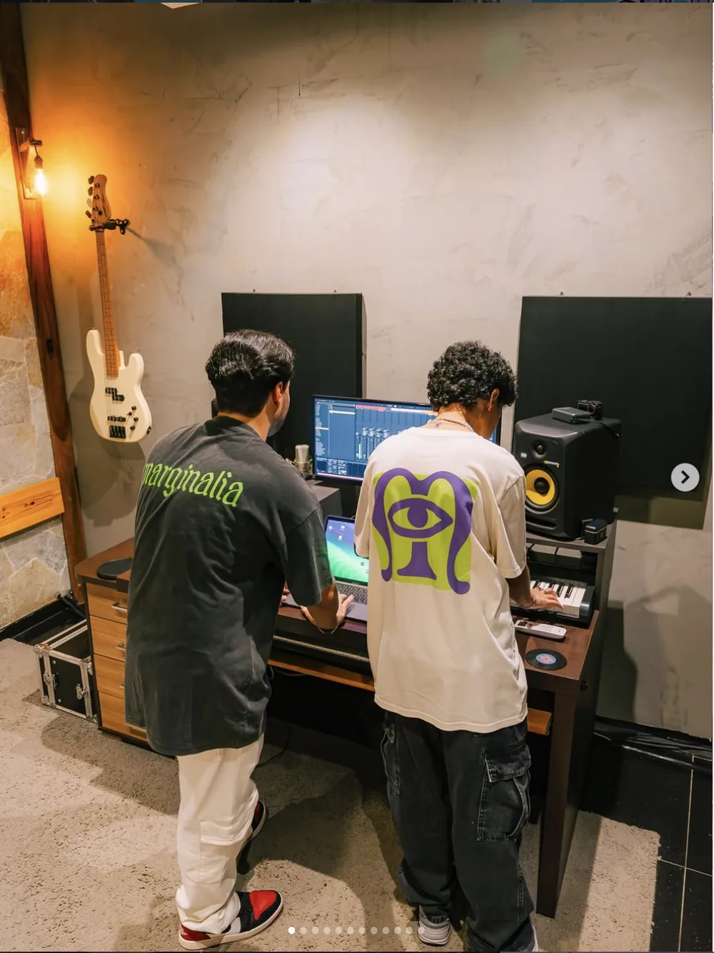 Marginalia artists in the studio